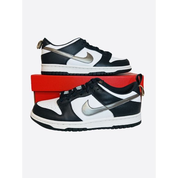 Nike Other - Nike Dunk Low SE (GS) Off Noir/Metallic Pewter DH9764-001 Youth Size 7Y 8.5 Wmns